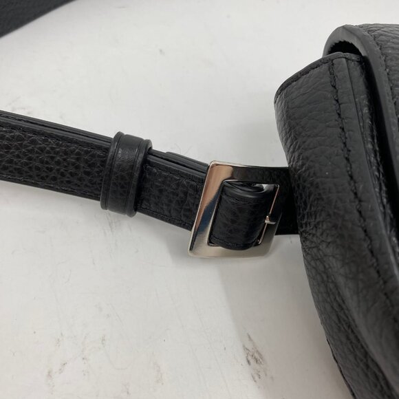 J. Crew Black Mini Pebbled Leather Belt Bag | Stylish & Versatile - Picture 8 of 12